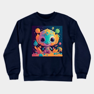 Colorful little Alien II - The little Alien Collection Crewneck Sweatshirt